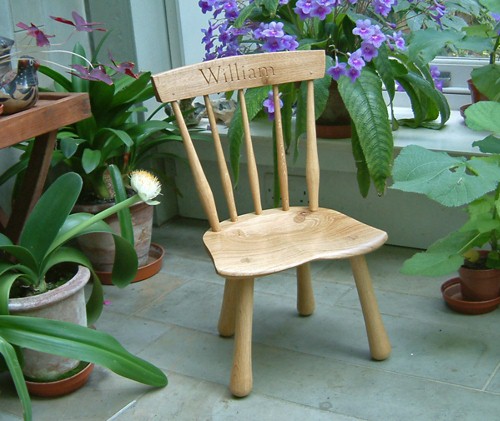 Hand made wooden chair